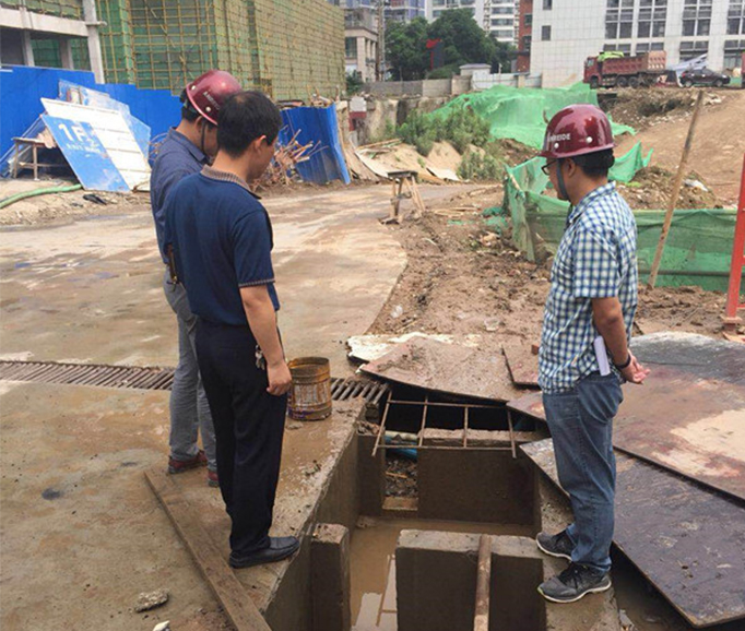 宜昌市美岸长提施工现场污水检测